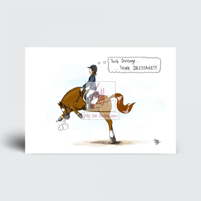 Emily Cole Greeting Card - Think Dressage 