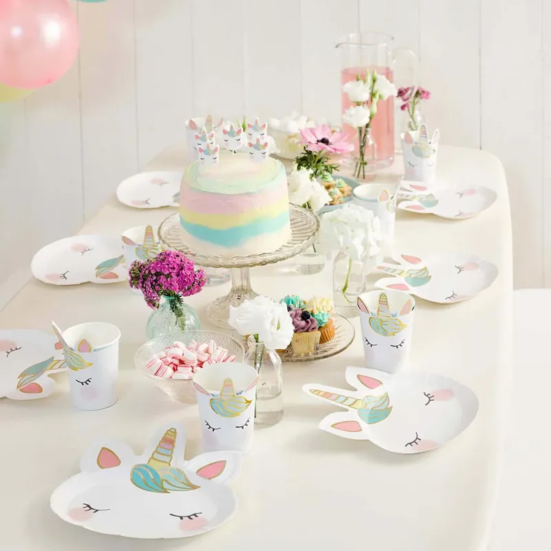 Talking Tables We Heart Unicorns Cake Candles-2