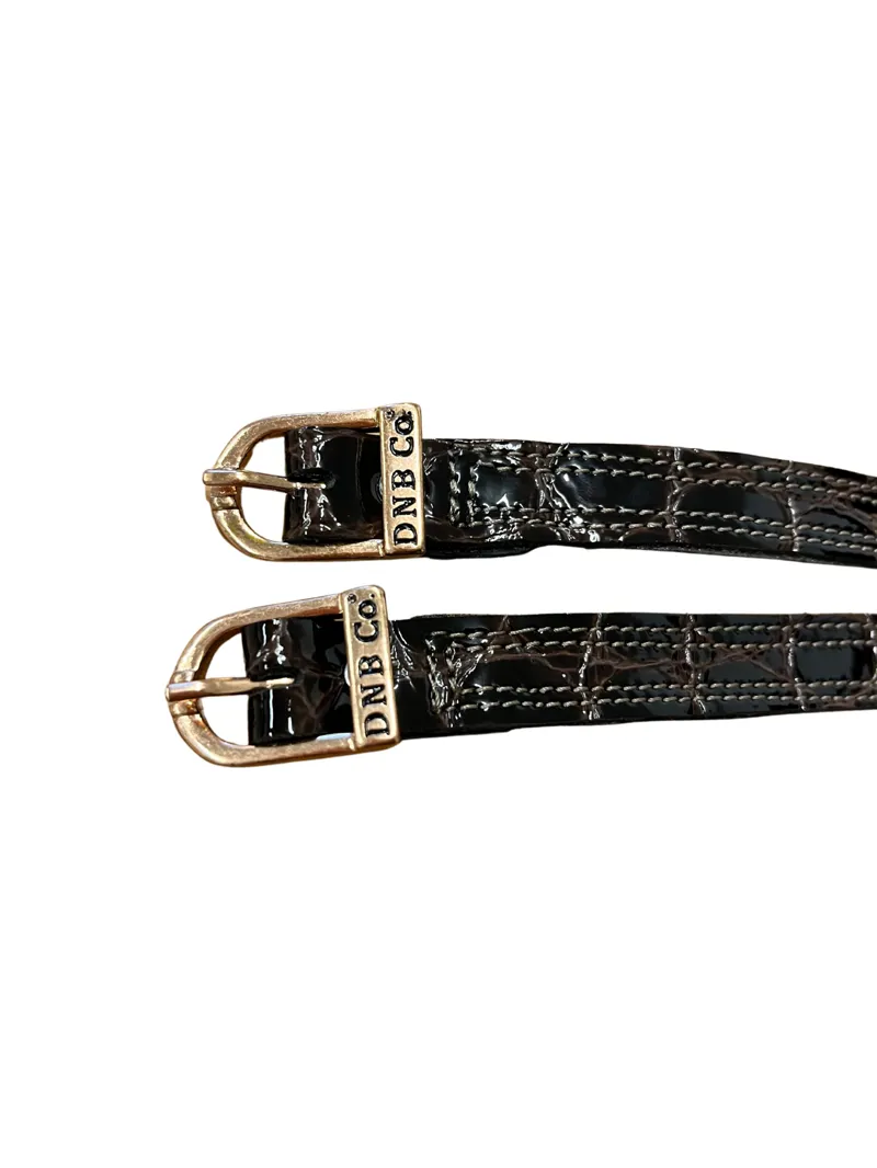 DeNiro Lucido Calfskin Spur Straps - Moka-1