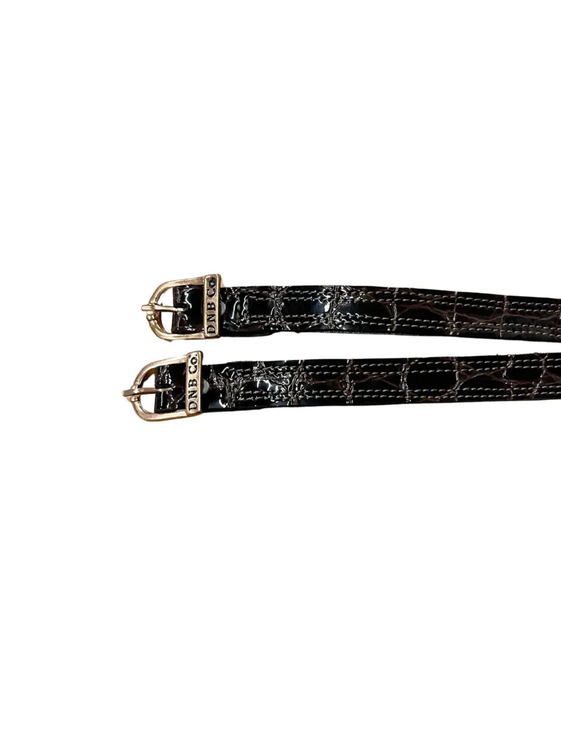 DeNiro Lucido Calfskin Spur Straps - Moka