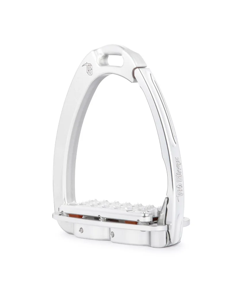 Tech Venice Plus Evo Shock Absorbing Stirrups - Silver/Silver