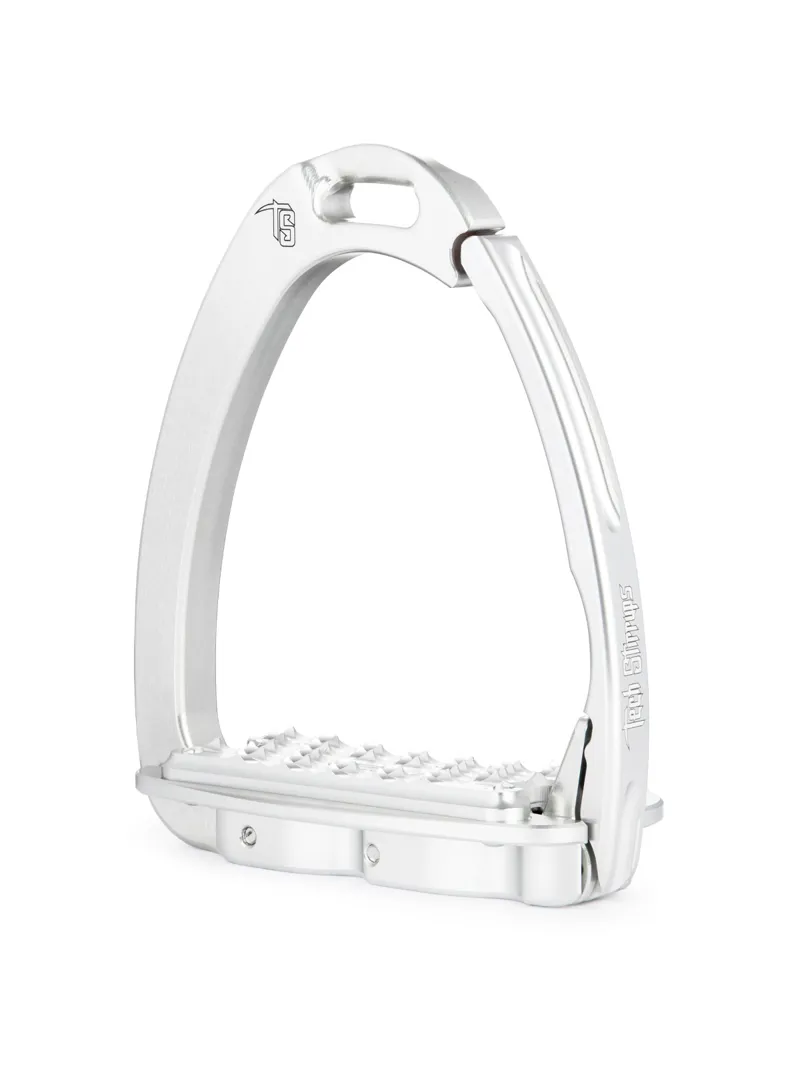 Tech Venice Sloped Evo Adult's Safety Stirrups - Silver / Silver