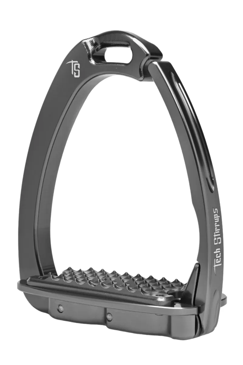 Tech Venice Sloped Evo Adults Safety Stirrups - Titanium 