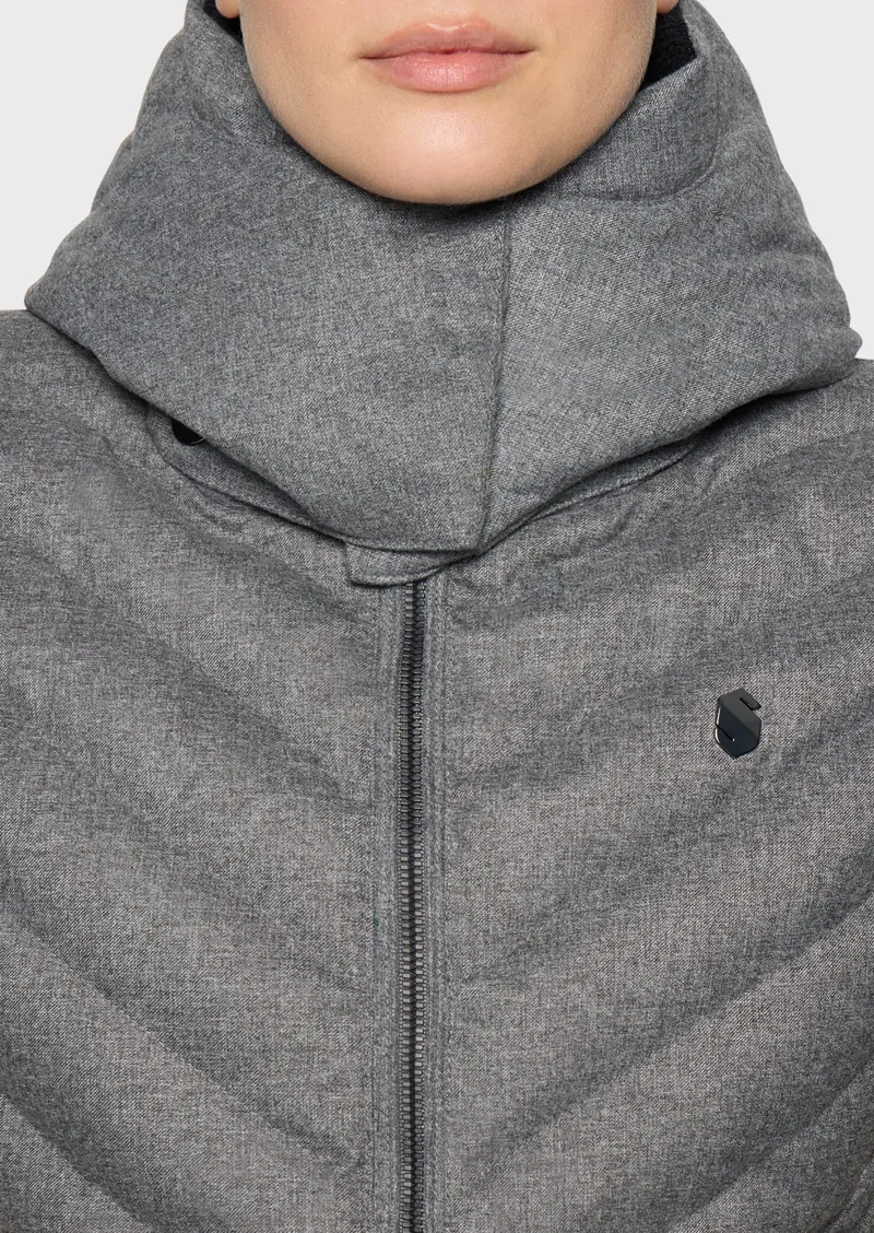 SamShield Chamoniwool Sleeveless Puffer - Grey-1