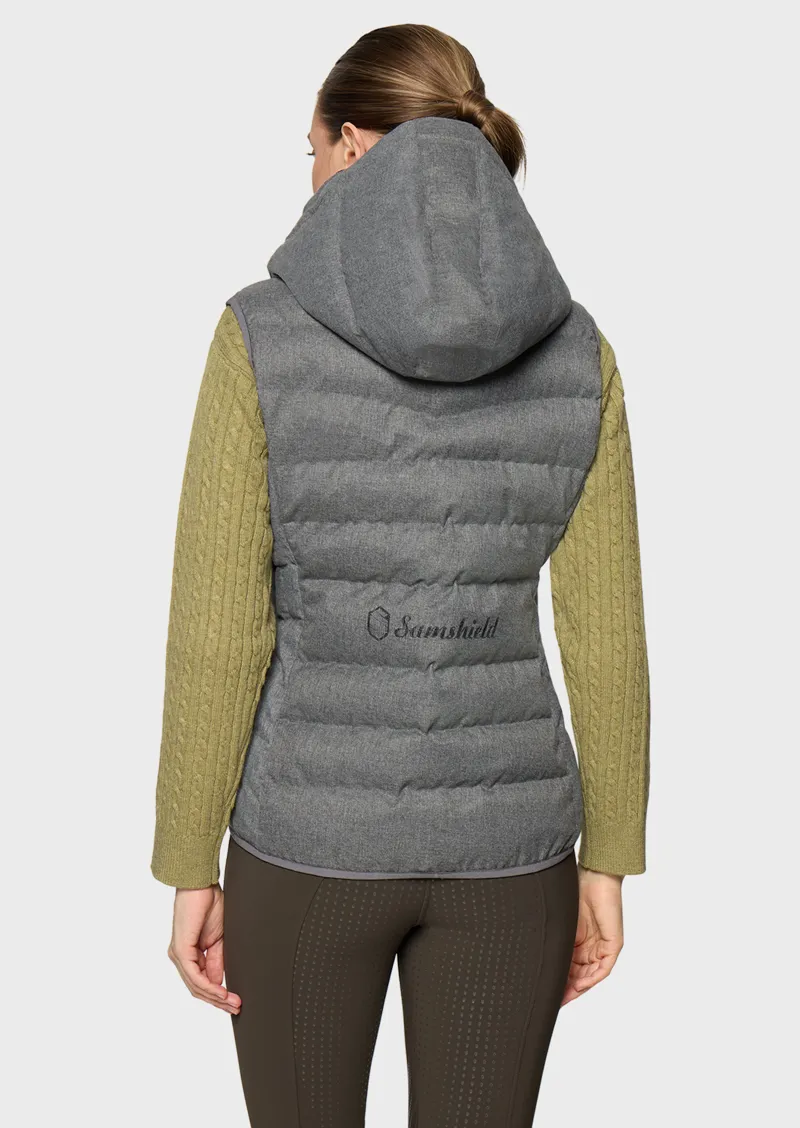 SamShield Chamoniwool Sleeveless Puffer - Grey-2