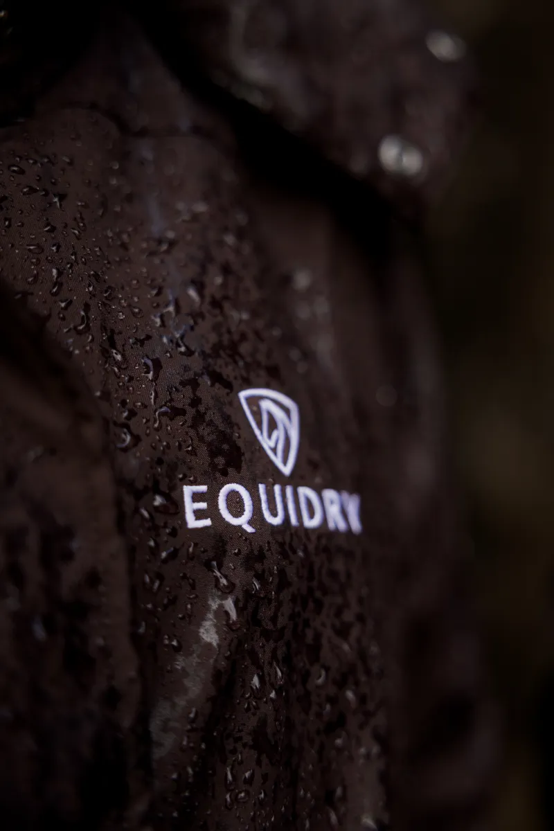 Equidry Bronte Riding Coat Brown - Removable Hood-10