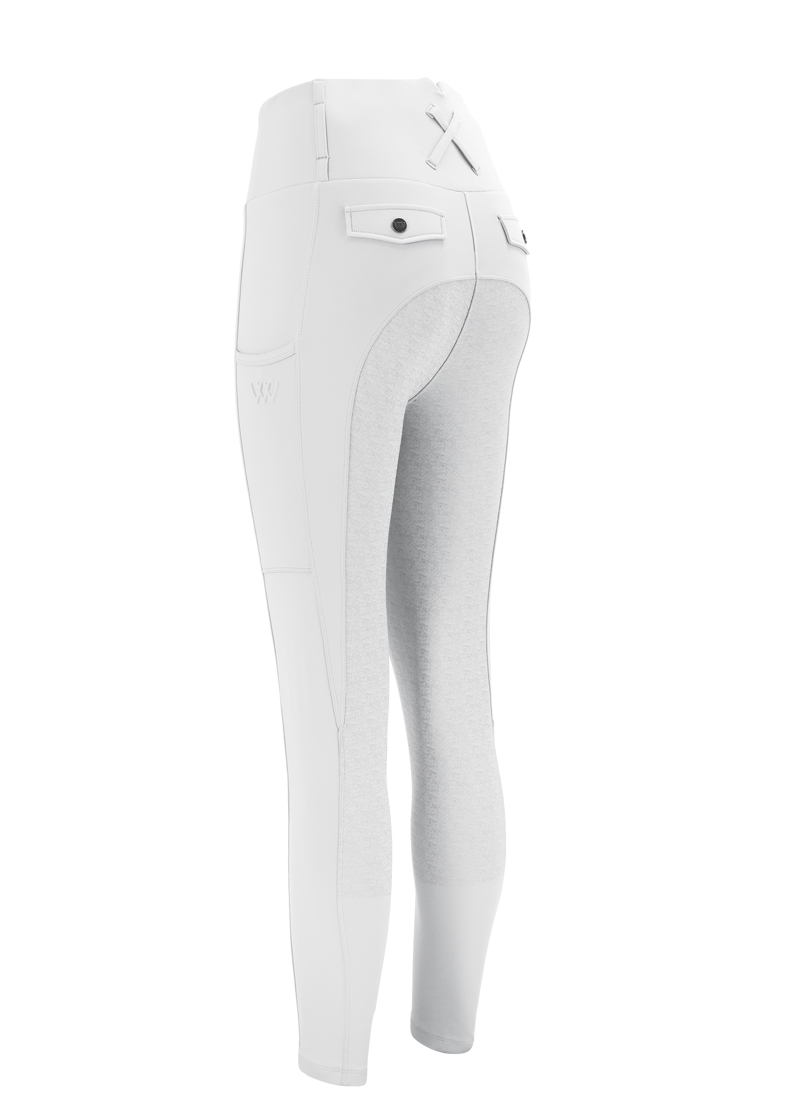 Woof Wear Elite Competition Riding Tights - White-5