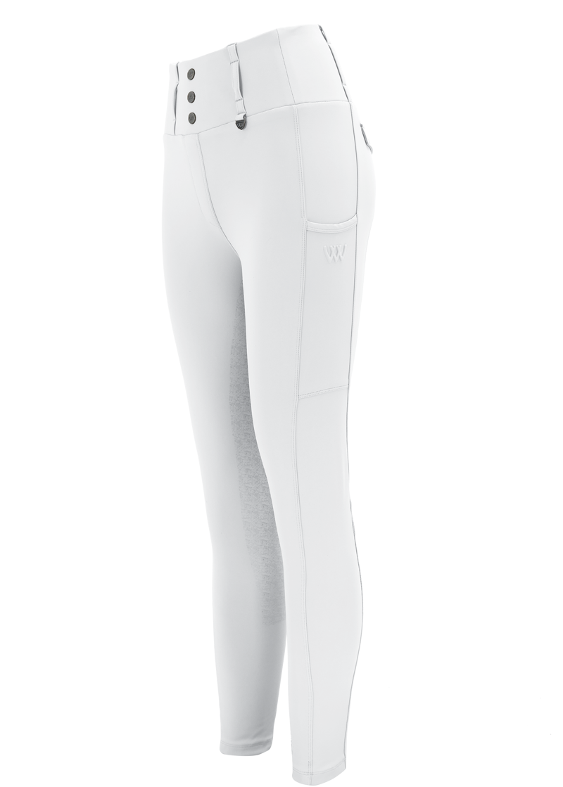 Woof Wear Elite Competition Riding Tights - White-4