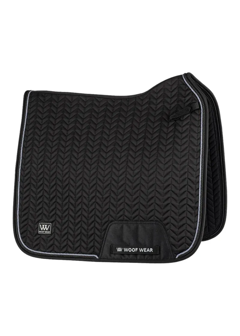 Woof Wear Herringbone Dressage Pad - Black