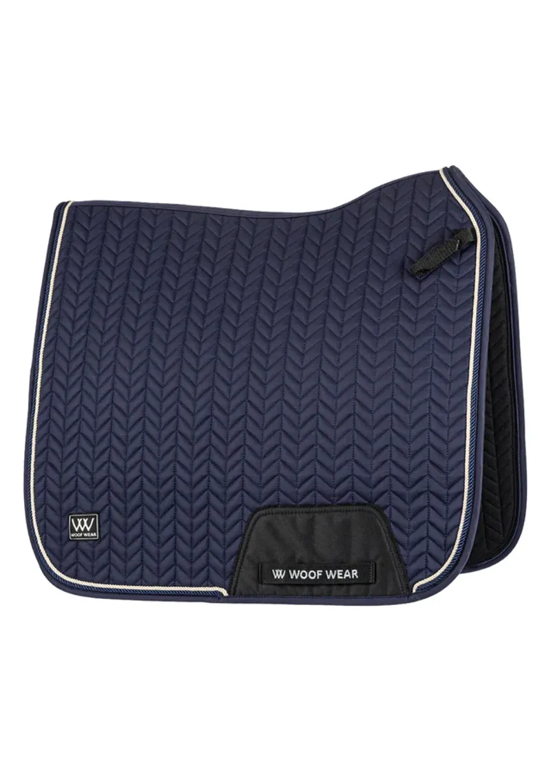 Woof Wear Herringbone Dressage Pad - Navy