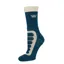 Woof Short Bamboo Tech Riding Sock - Petrol/Stone