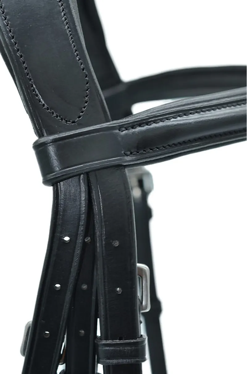 Dever Platinum Comfort Flash Bridle - Brown-3