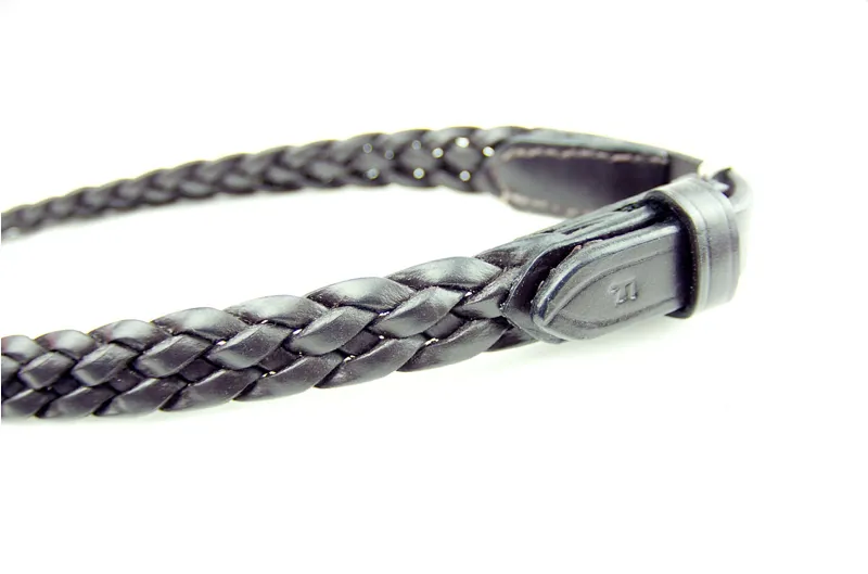 Dever Platinum Plaited Reins - Black-2