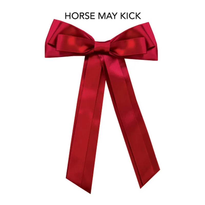 Equetech Horse Competition Warning Tail Ribbon Red - One size-1