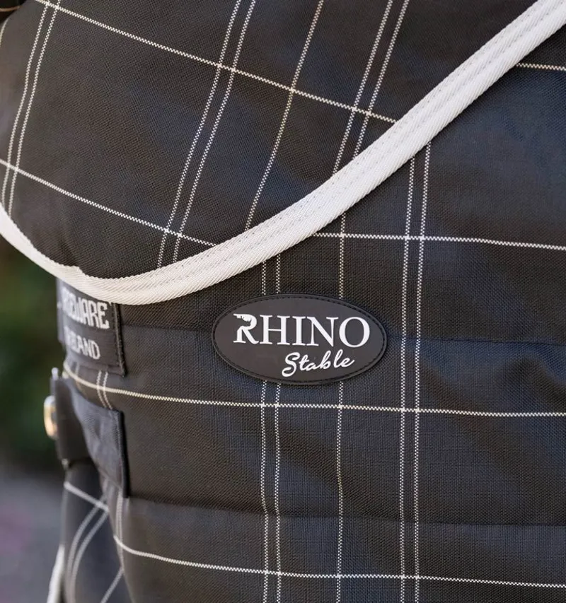 Rhino Stable Hood 200g Blk/Grey/White Chk/Gray-2