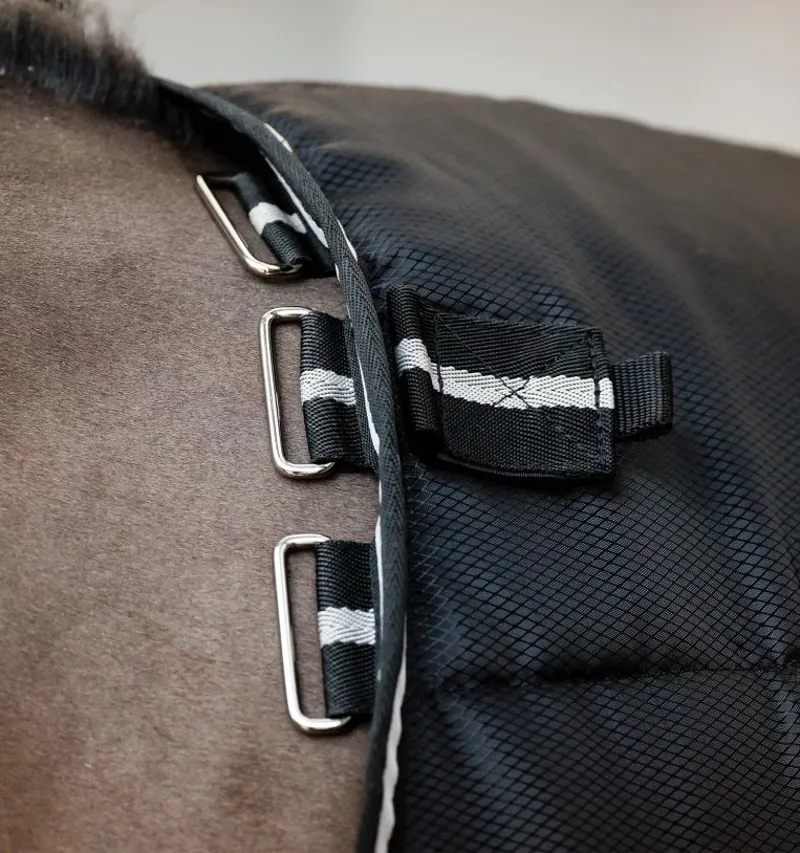 Horseware Easy Layer Stable Rug - 100g - Black/Silver-2