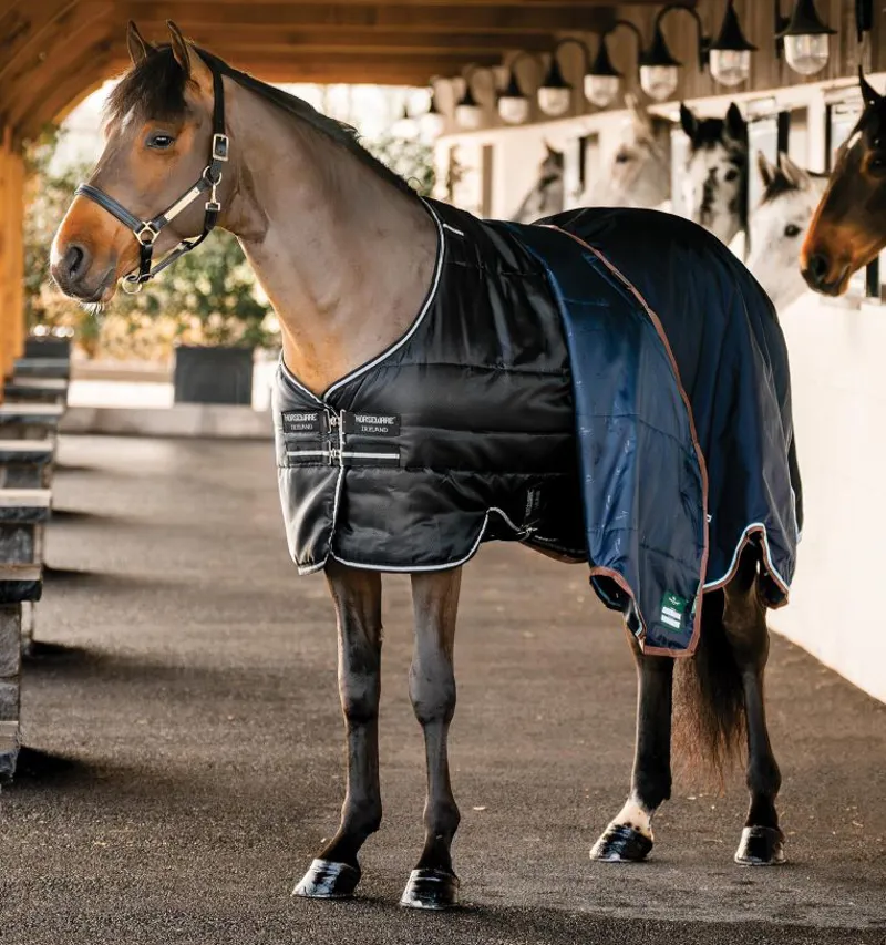 Horseware Easy Layer Stable Rug - 100g - Black/Silver-4