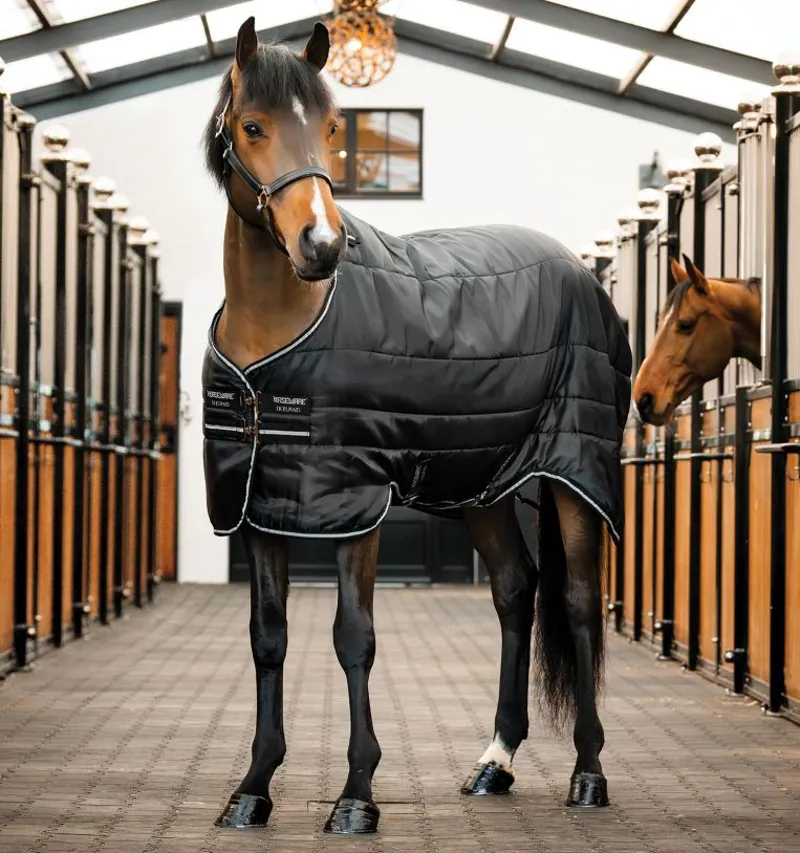 Horseware Easy Layer Stable Rug - 100g - Black/Silver