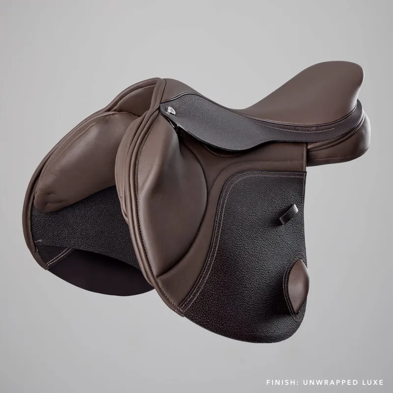 Albion Kontinuum Mono Flap Jump Saddle in Brown-1