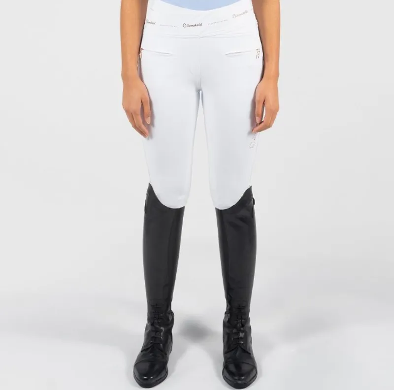 Samshield Alpha Full Grip Breeches White/Rose Gold-1