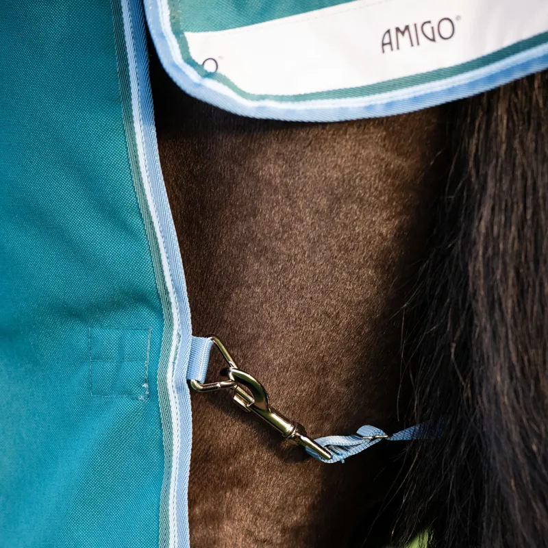 Amigo Bravo 12 Plus Heavy 400g Turnout Rug - Storm Green-4