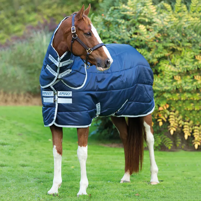 Amigo Insulator Plus Medium Stable Rug - Navy/Silver 200g