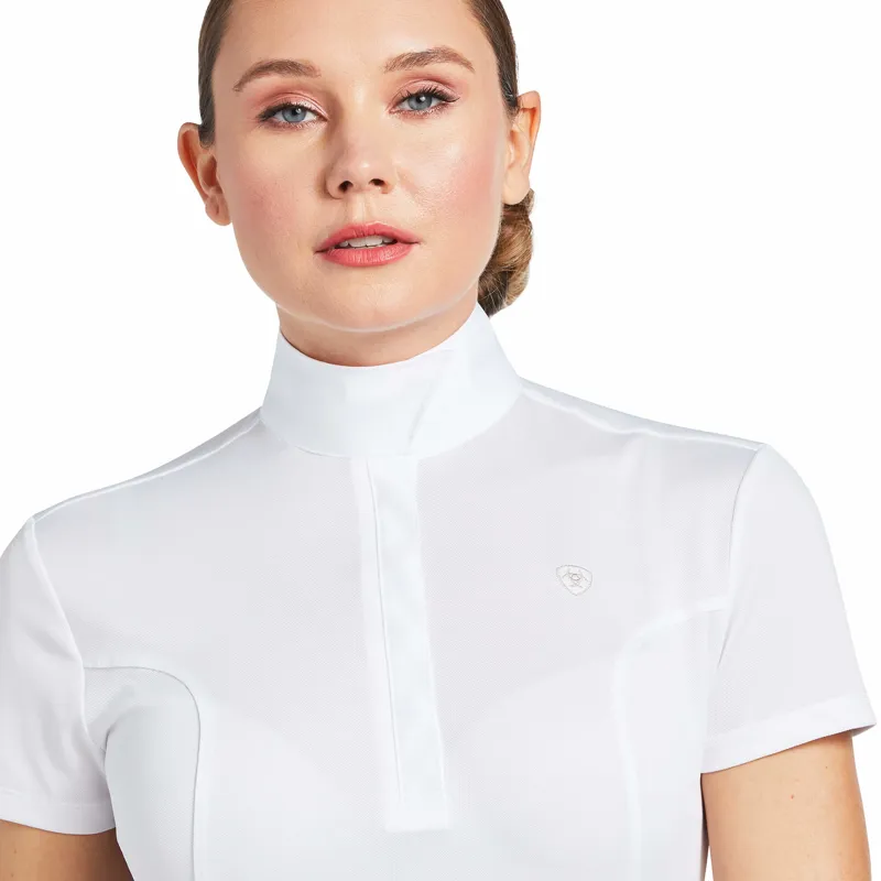 Ariat Aptos Short Sleeve Show Top White-2