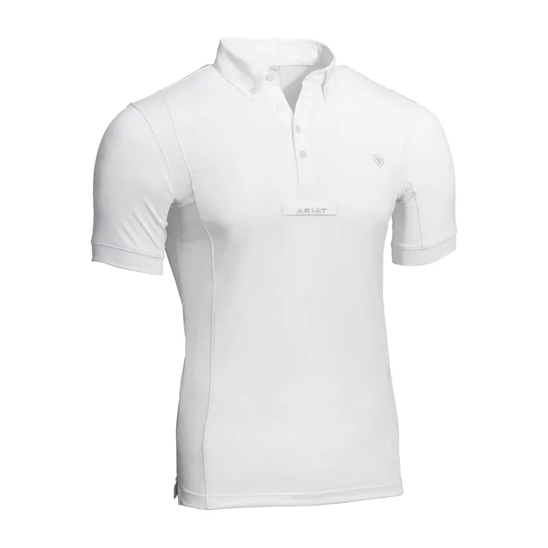 Ariat Mens Tek Short Sleeve Show Shirt White