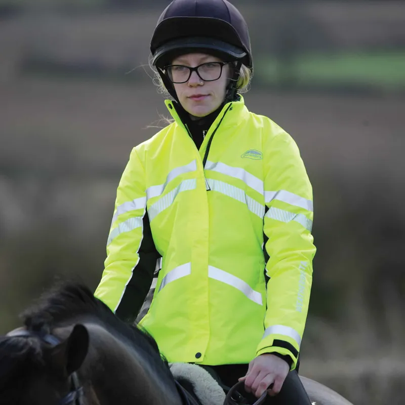 WeatherBeeta Reflective Heavy Padded Adults Waterproof Jacket - Yellow-2