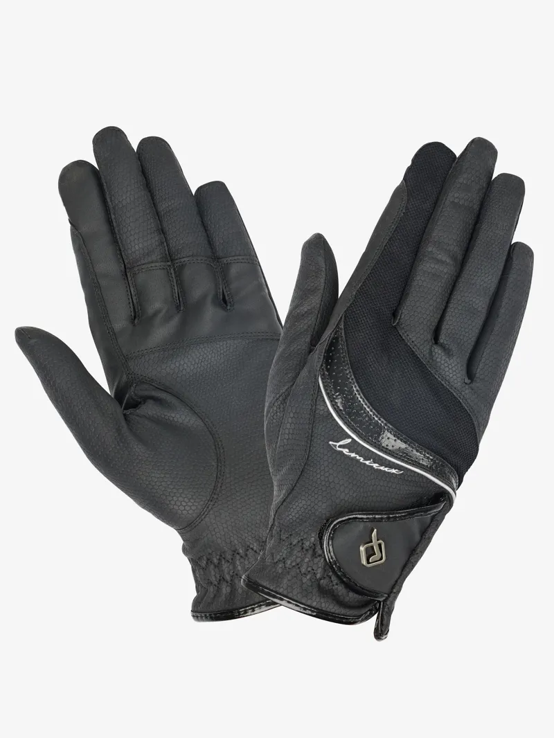 LeMieux Competition Gloves - Black-3