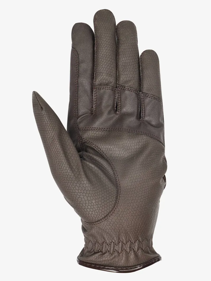 LeMieux Competition Gloves - Brown-1