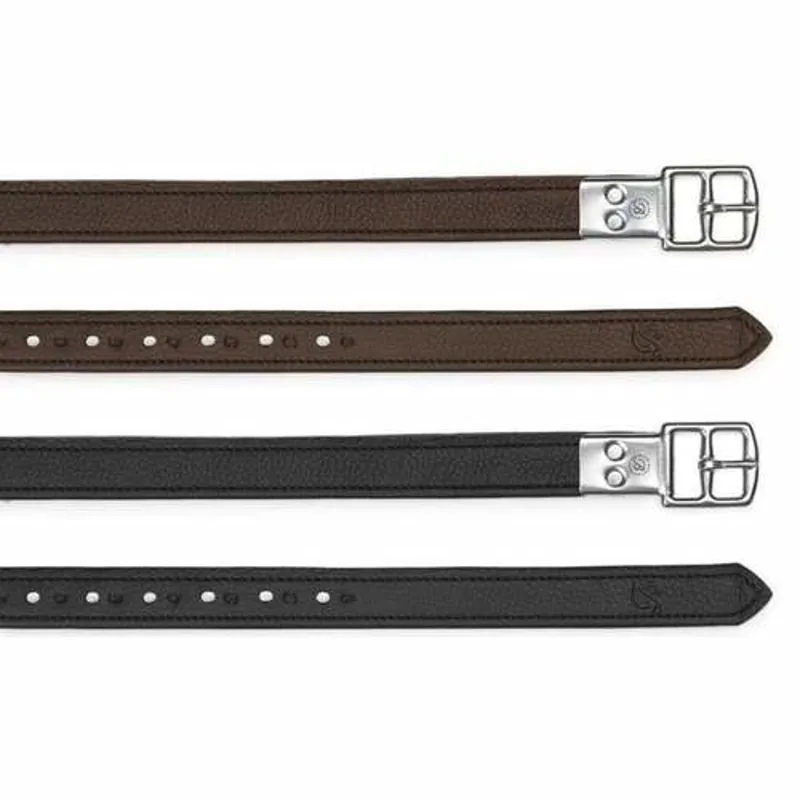 Bates Stirrup Leathers in Luxe Leather BROWN 