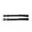 English Leather Cheek Piece Hook Stud Extra Full Black