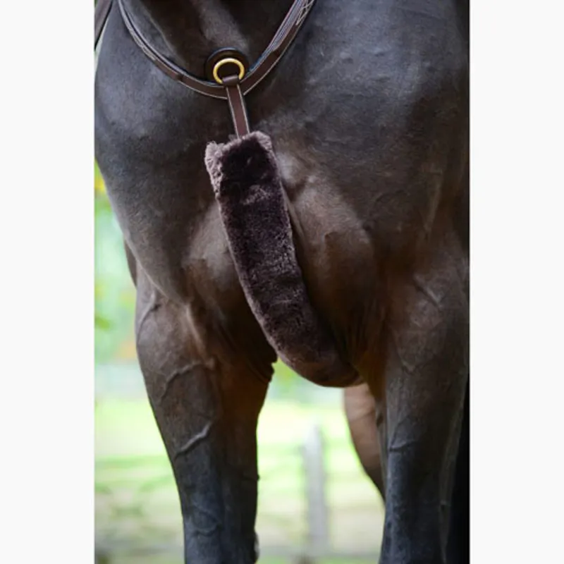Kentucky  Sheepskin Breastplate Cover - Brown