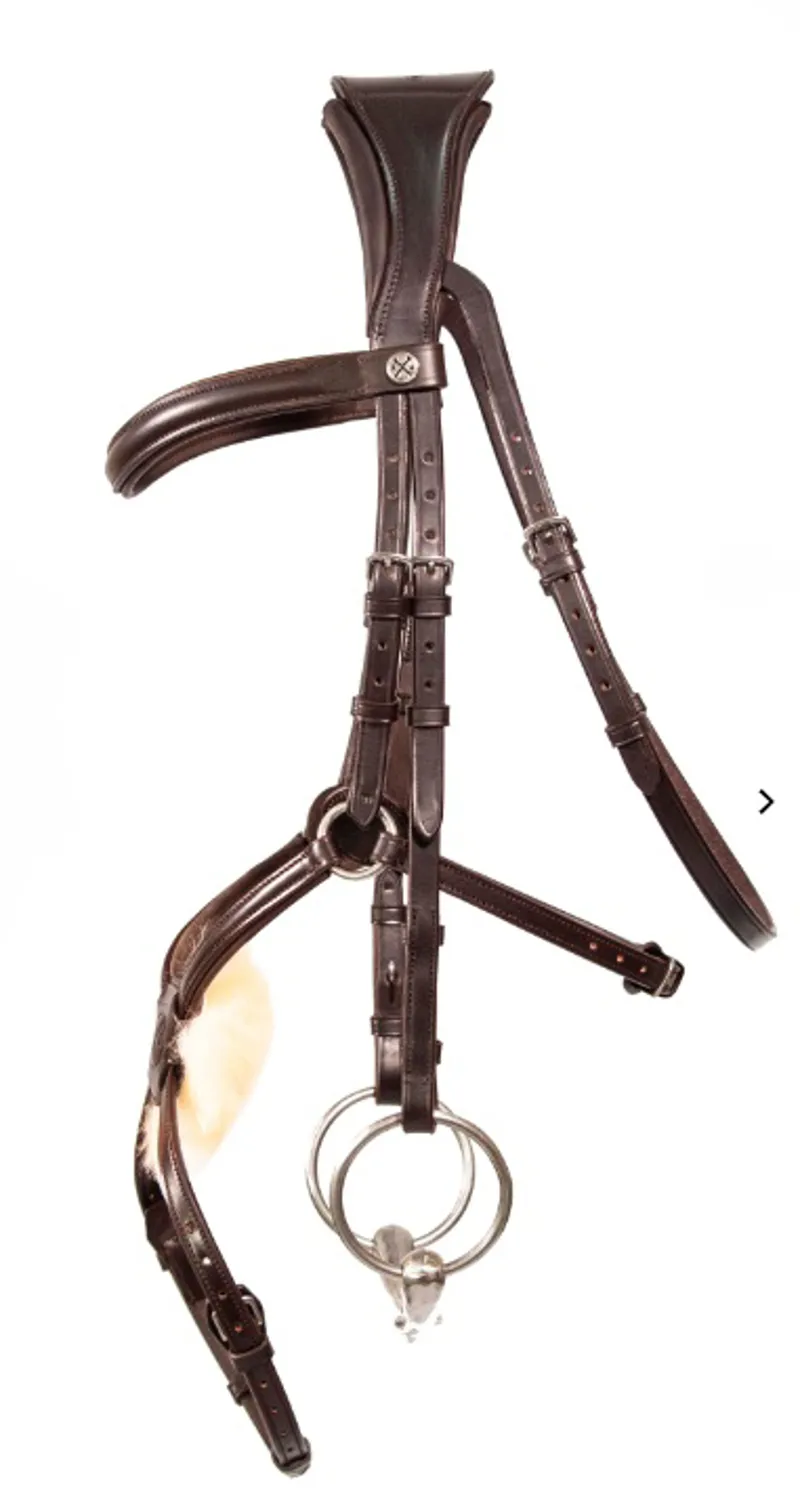 Henry James Mexican Grackle Bridle with Comfort 3D Air headpiece - Brown-1