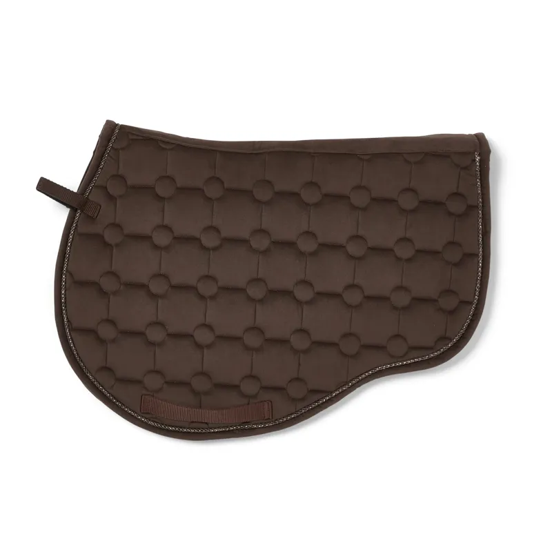 Cameo Suede GP/Jump Saddlecloth - Mocha
