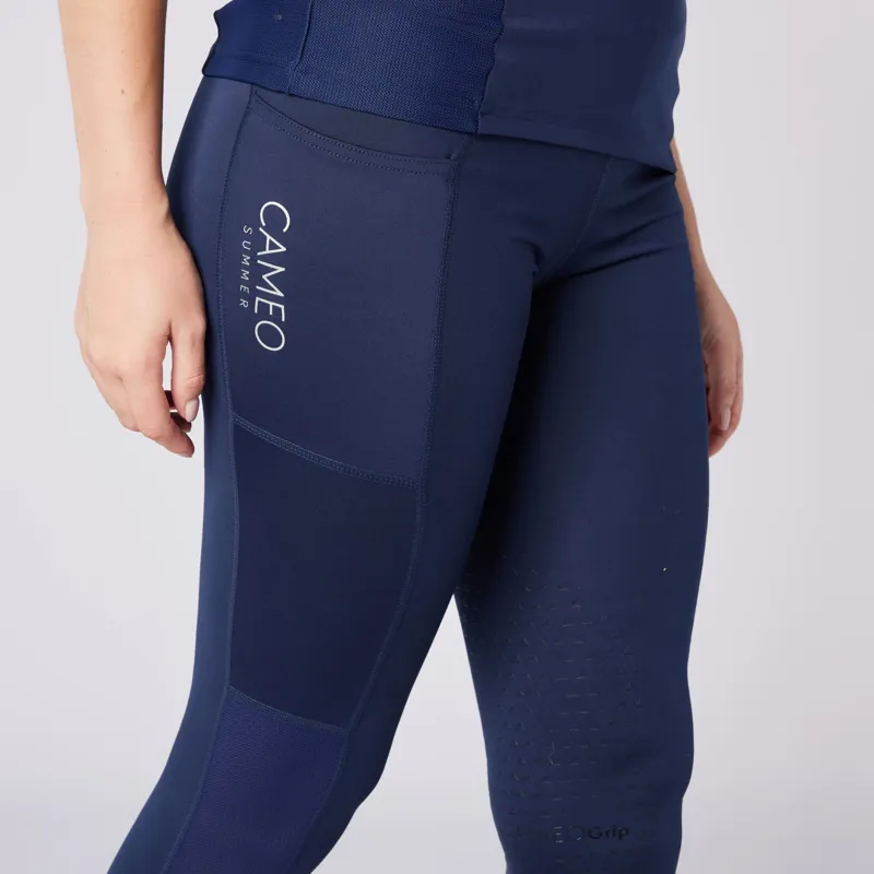 Cameo Summer Riding Tights - Navy-6