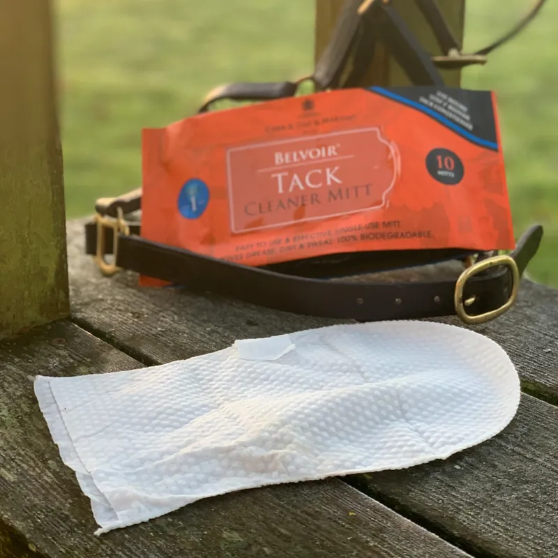 Carr and Day and Martin Belvoir Tack Cleaning Mitt Step 1-1