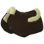 NuuMed 1/2 Wool Saddle Pad Close Contact with Collars and Cuffs Brown