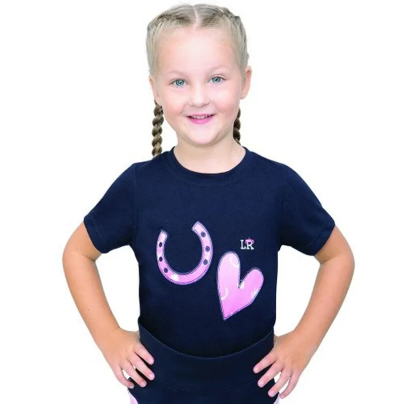 Pony Fantasy T-Shirt By Little Rider - Navy/Pink