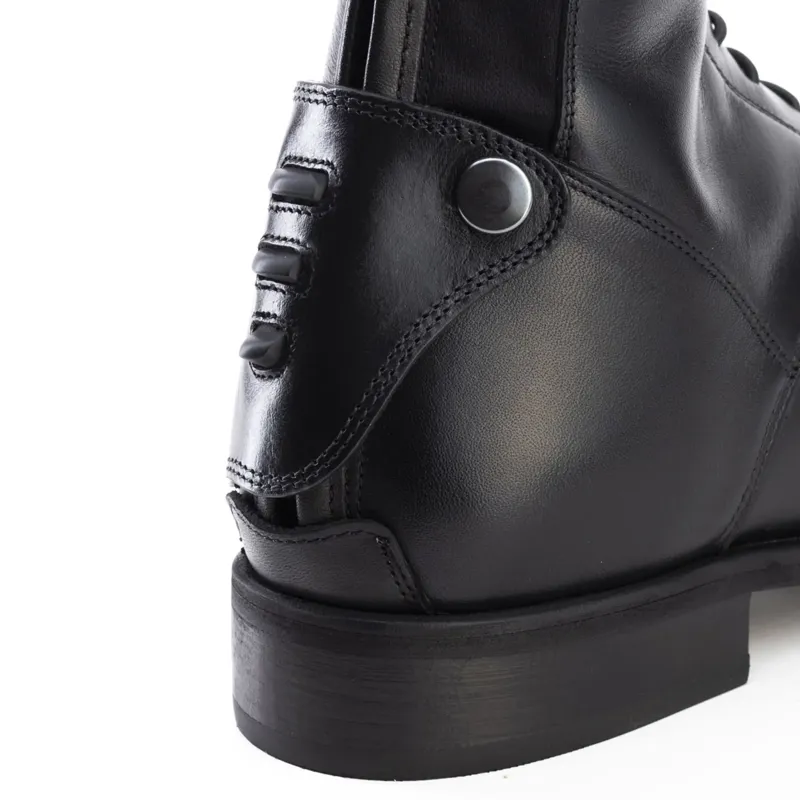 DeNiro Italo Laced Tall Riding Boots - Black-4