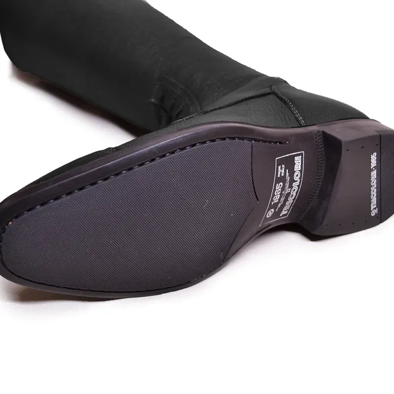 Deniro Salentino Regal Laced Boot Quick Leather Black Silver-2