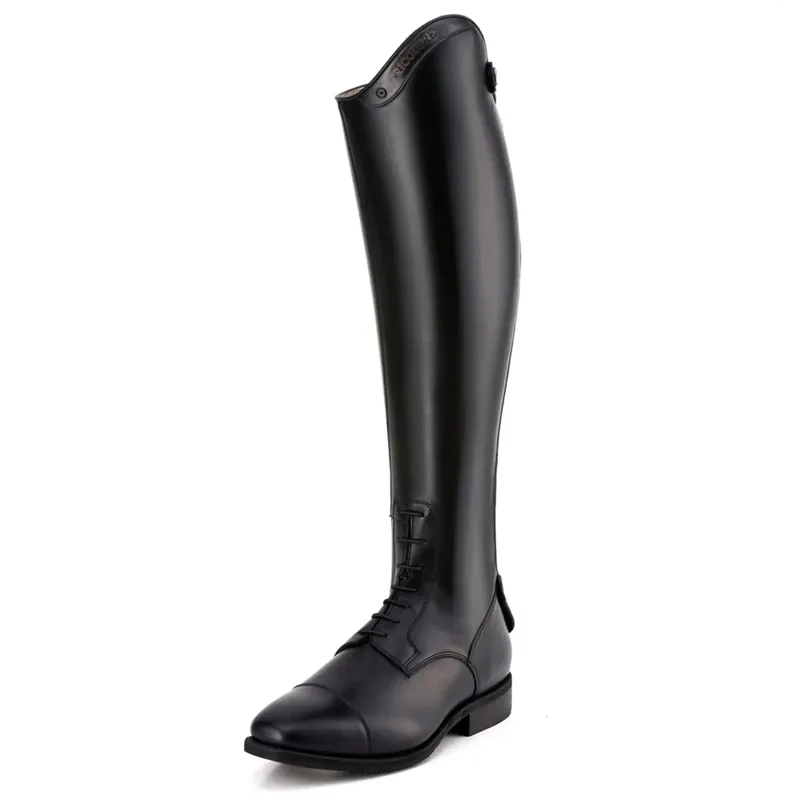 DeNiro Italo Laced Tall Riding Boots - Black-2