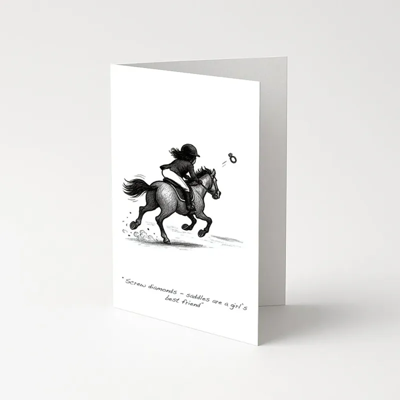 'Diamonds' Greetings Card White one size