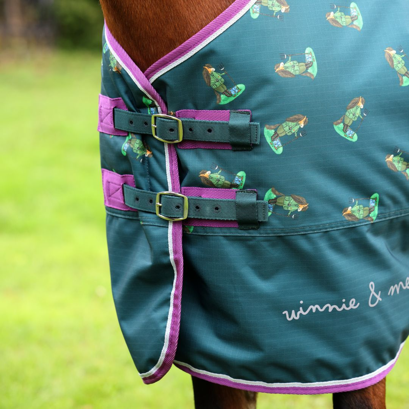 Shires Winnie and Me 100 Turnout Rug GREEN-4