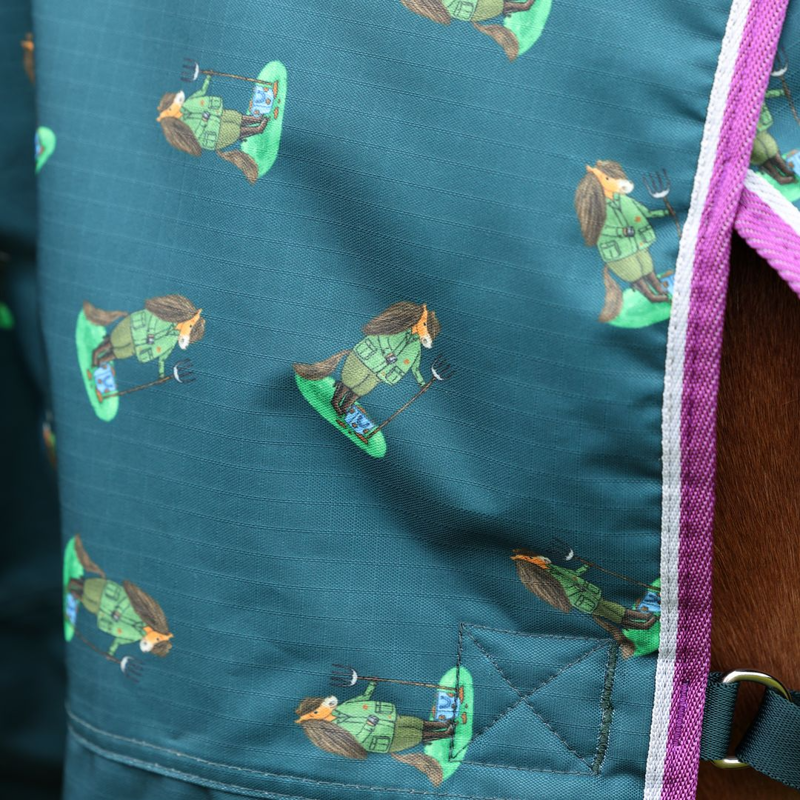 Shires Winnie and Me 100 Turnout Rug GREEN-5