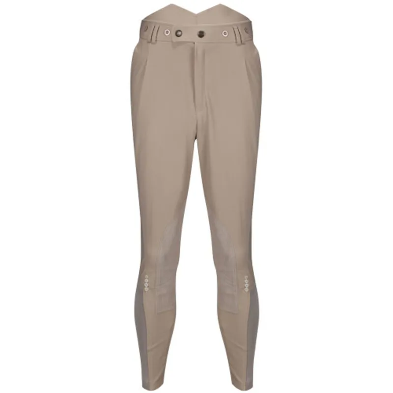 Equetech Mens Foxhunter Hybrid Breeches in Beige-2