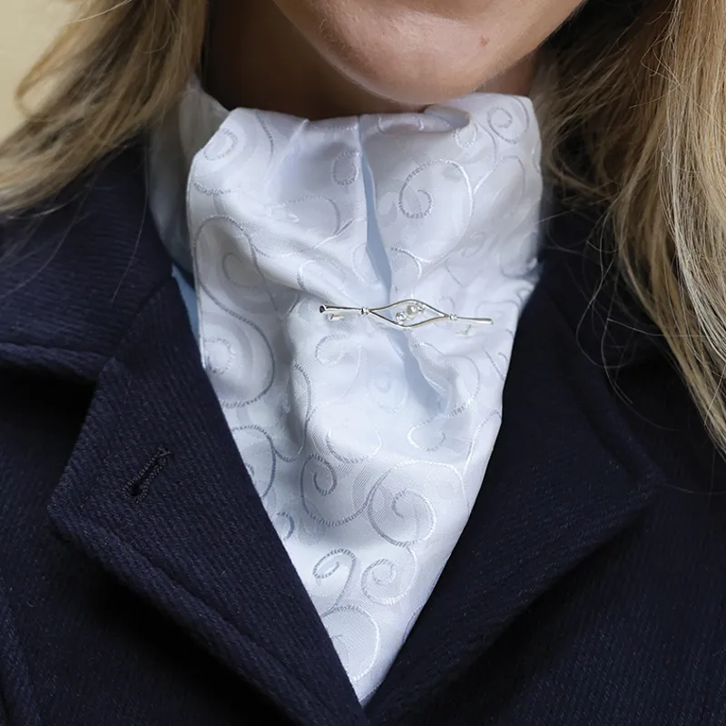 Equetech Deluxe Nouveau Stock Pin - Silver -1