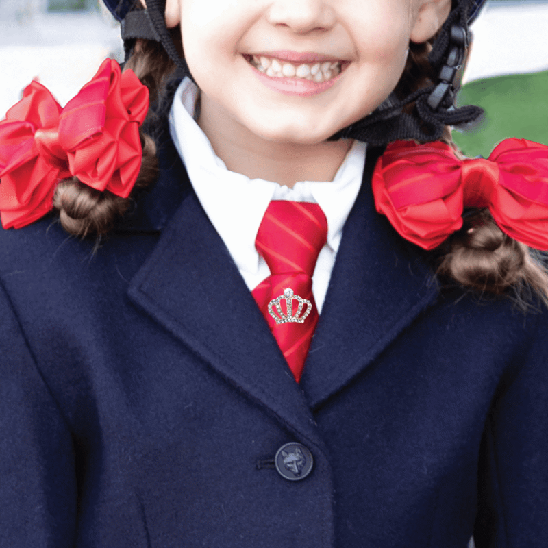 Equetech Crystal Crown Tie Pin - Gold-1