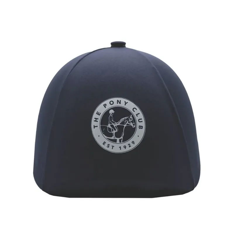 Equetech Official Junior Pony Club 2-In-1 Junior Lycra Hat Silk - Navy-3